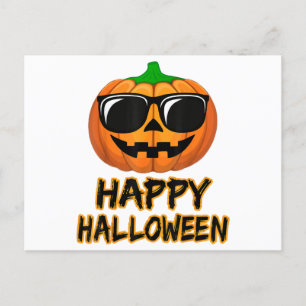 Happy Halloween Costume Funny Pumpkin Feiertagspostkarte