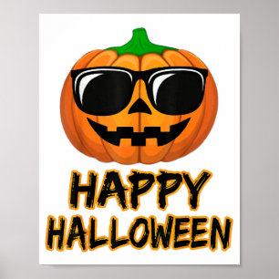 Happy Halloween Costume Funny Pumpkin Poster
