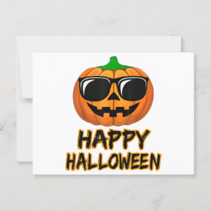 Happy Halloween Costume Funny Pumpkin Postkarte