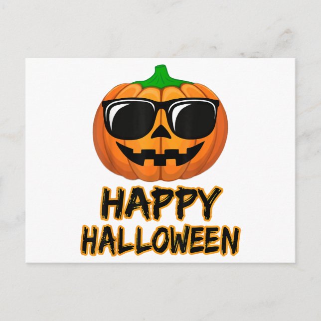 Happy Halloween Costume Funny Pumpkin Postkarte (Vorderseite)