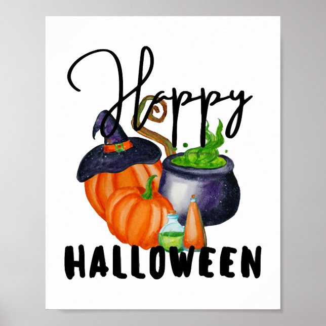 Happy Halloween Costume Halloween Dekor Poster (Vorne)