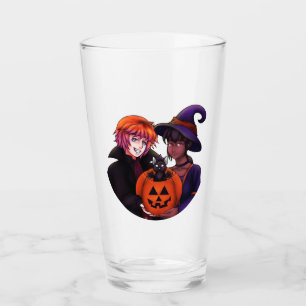 Happy Halloween Costumes Card Glas