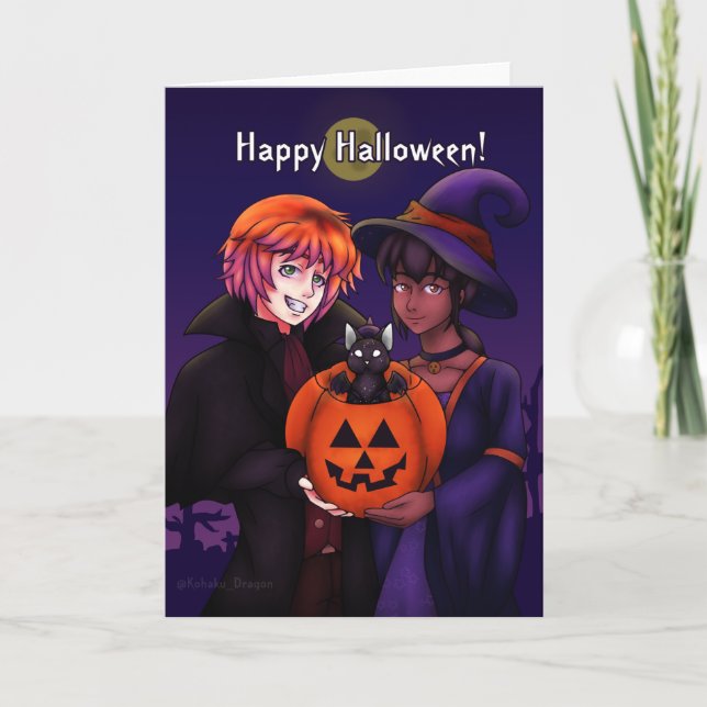 Happy Halloween Costumes Karte (Vorderseite)