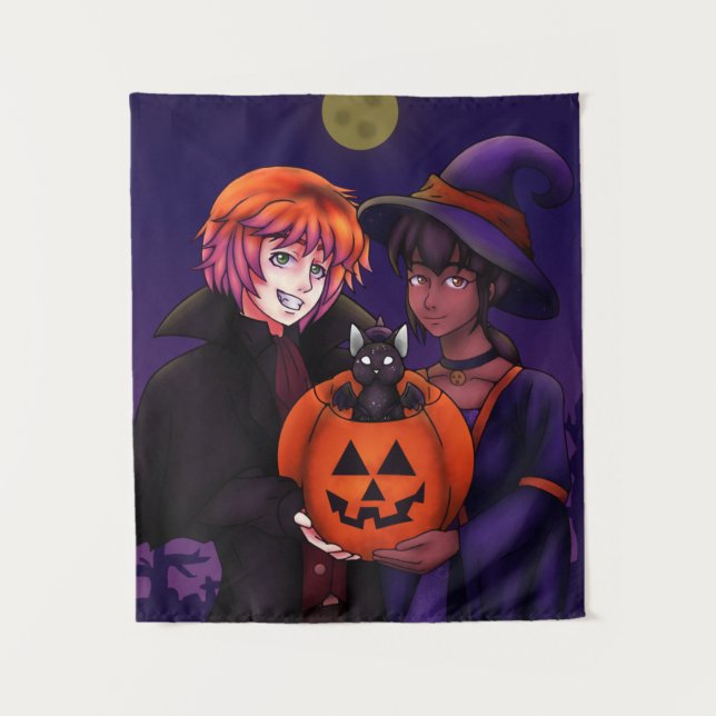 Happy Halloween Costumes Wandteppich (Vorderseite)