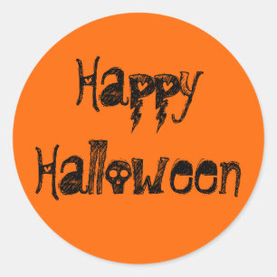 Happy Halloween Creepy Script Text Sticker