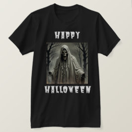 Happy Halloween Creepy Skeleton Man T-Shirt