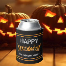 Happy Halloween Custom Black Orange Party