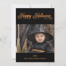 Happy Halloween Custom Foto Card Feiertagskarte
