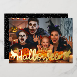 Happy Halloween Custom Foto Halloween Folien Feiertagskarte