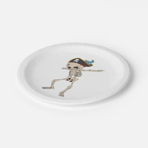 Happy Halloween Dab Skeleton Pirate Party Pappteller
