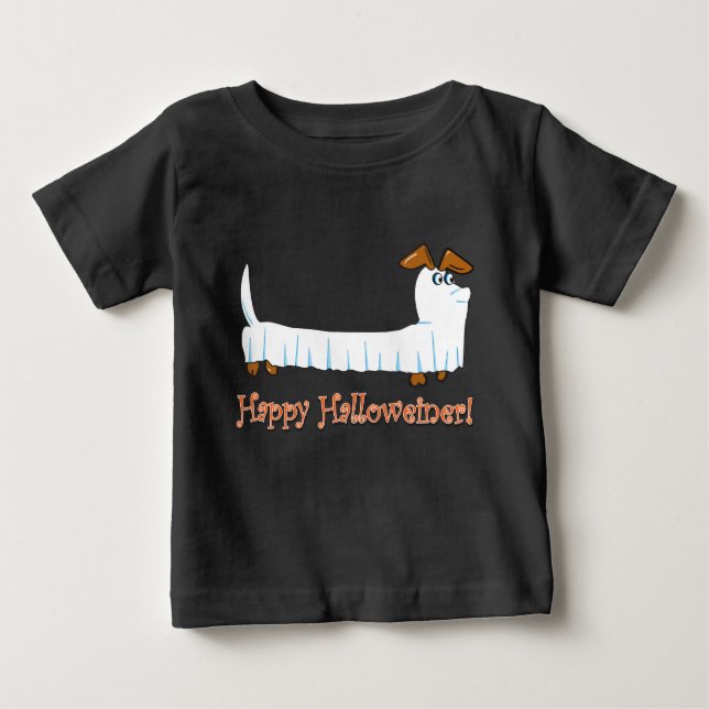 Happy Halloween Dachsund Baby T-shirt (Vorderseite)