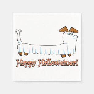 Happy Halloween Dackel Serviette