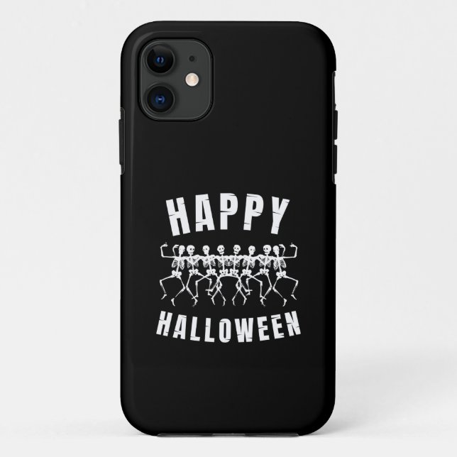 HAPPY HALLOWEEN DANCING SKELETONS Case-Mate iPhone HÜLLE (Rückseite)
