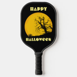 Happy Halloween Dark Spooky Toten Baum Vollmond Pickleball Schläger