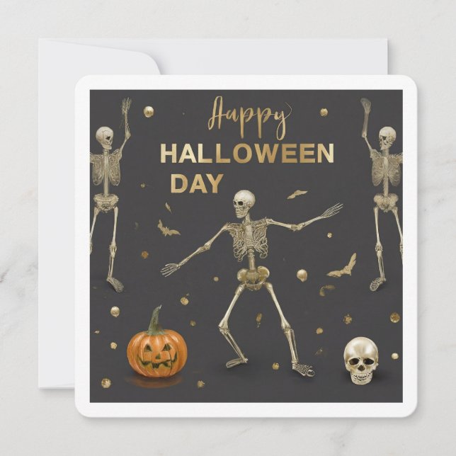 "Happy Halloween Day" Einladung (Vorderseite)