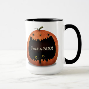 Happy Halloween Dekoration Black Cat in Pumpkin Tasse