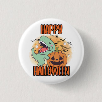 Happy Halloween Dino Button