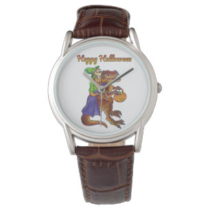 Happy Halloween Dinosaur Wrist Watch Armbanduhr