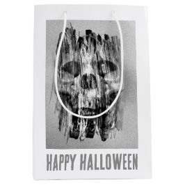 Happy Halloween. Distressed skull Mittlere Geschenktüte