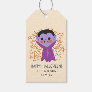 Happy Halloween Dracula Geschenkanhänger