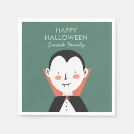 Happy Halloween Dracula Serviette