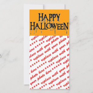 Happy Halloween Drippy Text Image Feiertagskarte