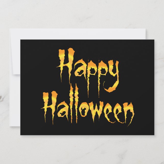 Happy Halloween Einladung (Vorderseite)