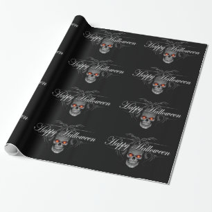 Happy Halloween Evil Skull Geschenkpapier