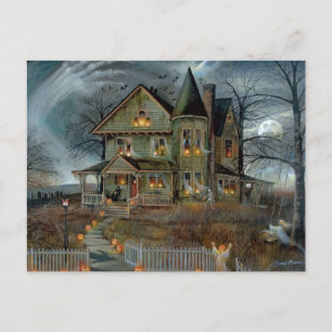 Happy Halloween Faltenkarte Feiertagspostkarte