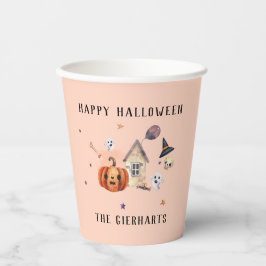 Happy Halloween Family Custom Party Pappbecher