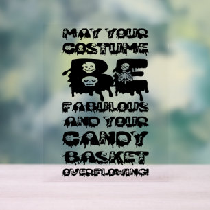 Happy Halloween Family Party Acrylschild