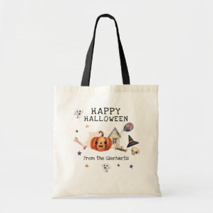 Happy Halloween Family Party Custom Tragetasche