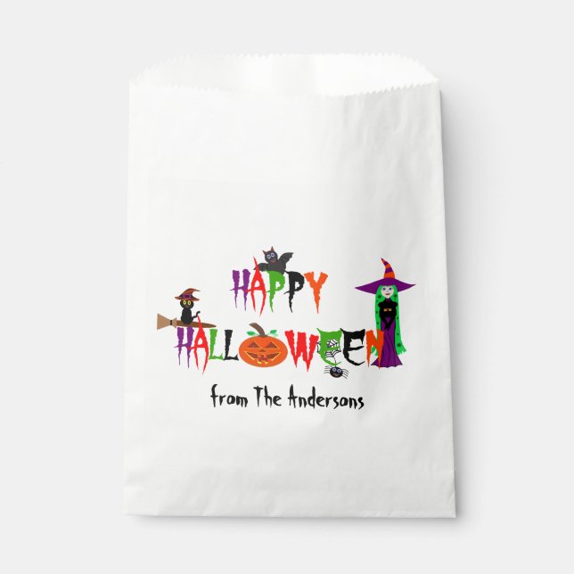 Happy Halloween Favor Bags Geschenktütchen (Vorderseite)