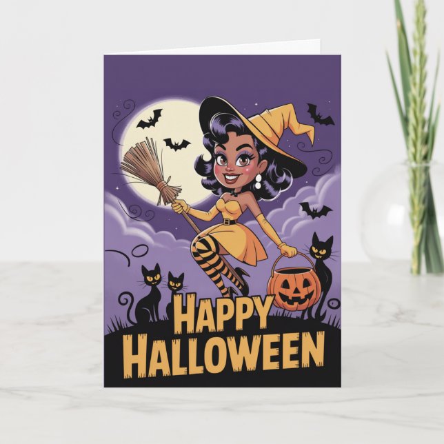 Happy Halloween Feiertagskarte (Vorderseite)