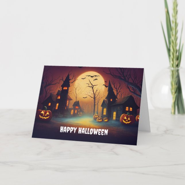 Happy Halloween Feiertagskarte (Vorderseite)