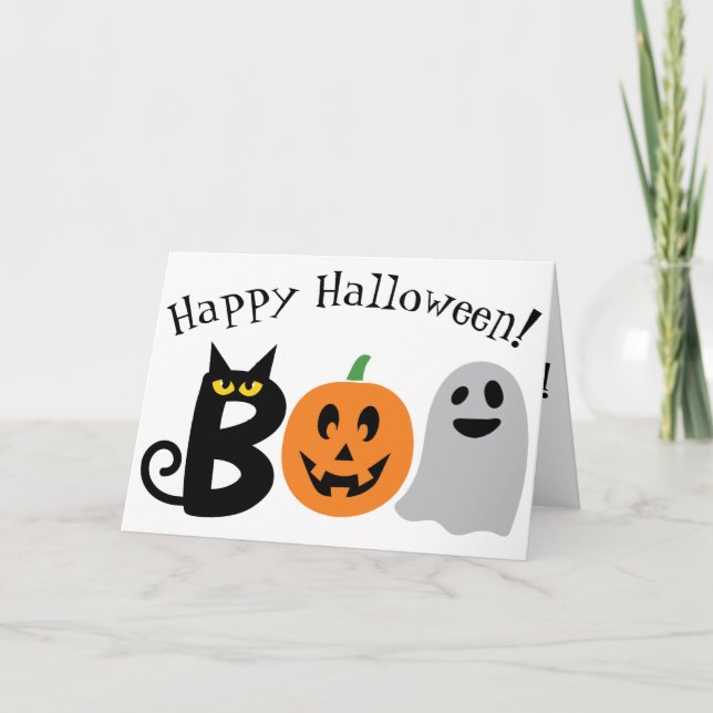 Happy Halloween! Folded Greeting Card Karte (Vorderseite)