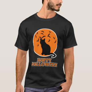 Happy Halloween For Cat Black Cat Halloween T-Shirt