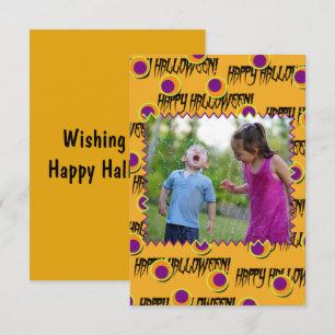 Happy Halloween Foto Card
