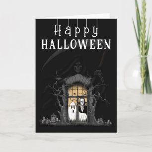 Happy Halloween Foto Card Dankeskarte