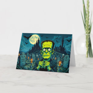 Happy Halloween Frankenstein Feiertagskarte