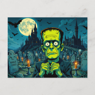 Happy Halloween Frankenstein Feiertagspostkarte