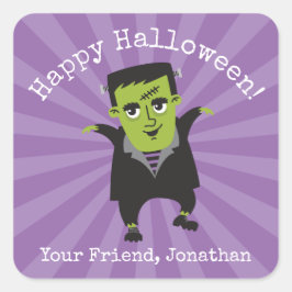 Happy Halloween Frankenstein Sticker