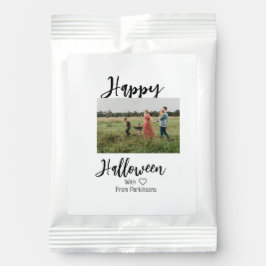 Happy Halloween fügen Familienname Foto schwarz