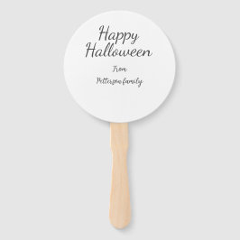 Happy Halloween fügen Familiennamen Kalligraphie m Fächer