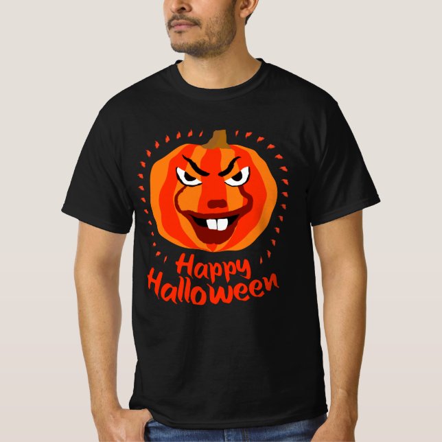 🎃 Happy Halloween - Funny, Beängstigend & Niedlic T-Shirt (Vorderseite)