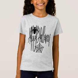 Happy Halloween Funny Beängstigend Spider Cobweb T-Shirt