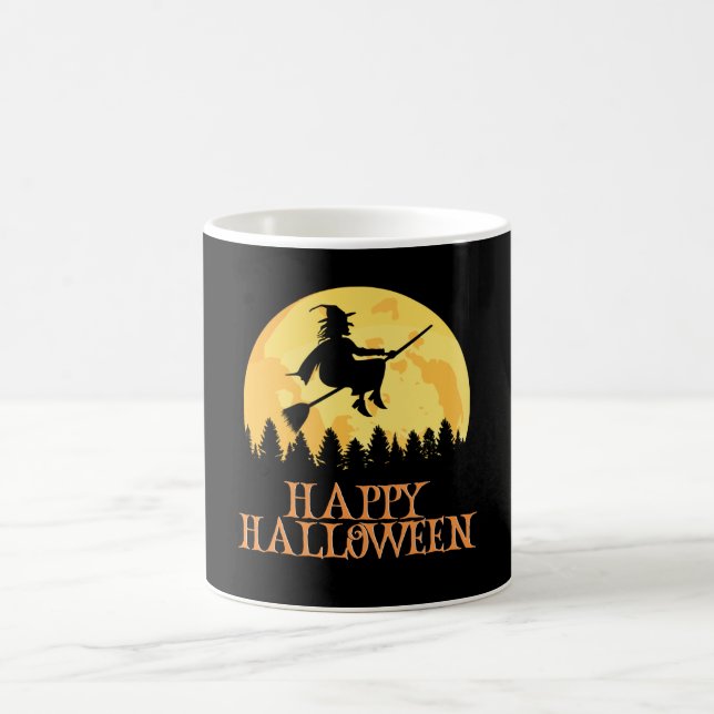 Happy Halloween Funny Creepy Character Kaffeetasse (Mittel)