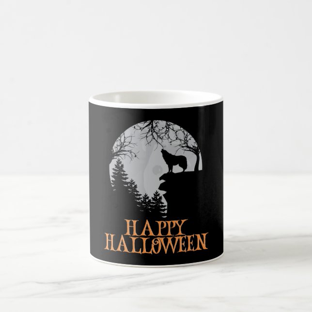 Happy Halloween Funny Creepy Character Kaffeetasse (Mittel)