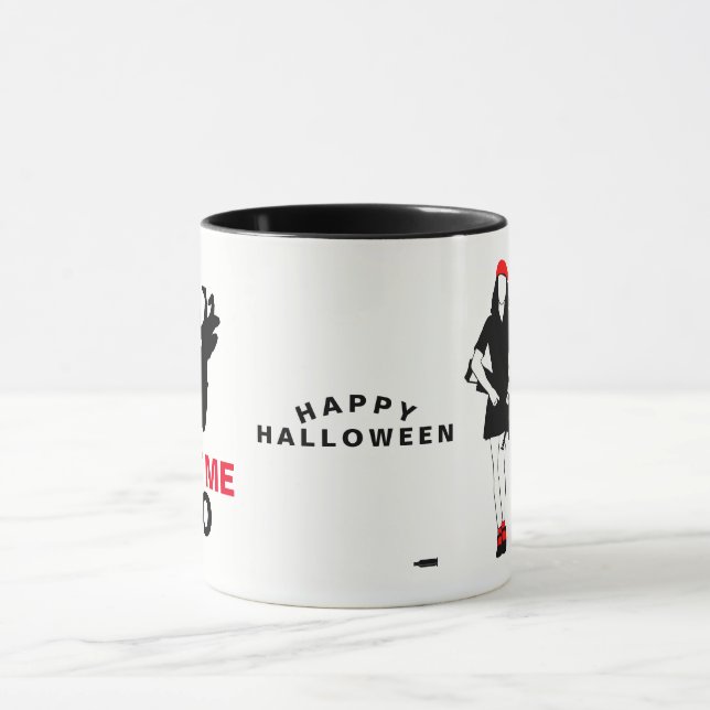 Happy Halloween Funny Horror anpassbar Tasse (Zentrum)