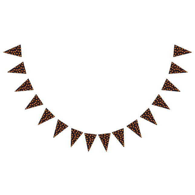 Happy Halloween Funny Niedlich Orange Pumpkins Mus Wimpelkette (Alle)